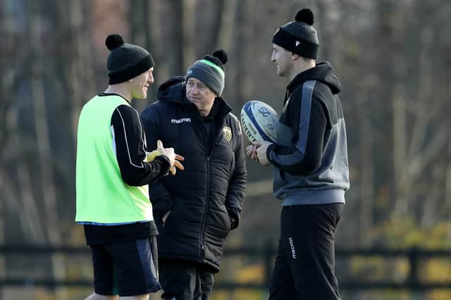Sam Vesty (left) and Phil Dowson (right) are set to step up as Chris Boyd moves into a consultancy role