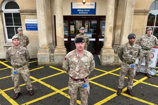 Sgt Martin Randles with his Army team at NGH