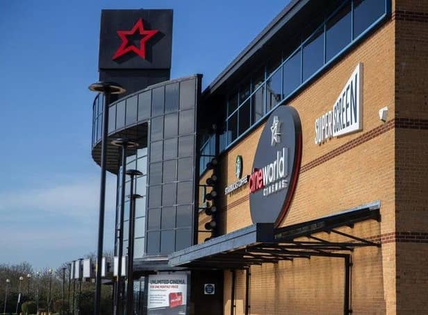 Cineworld at Sixfields was closed on Friday after damage from Storm Eunice.