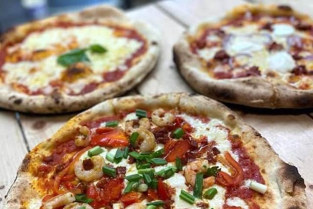 Mouth-watering pizzas on offer.