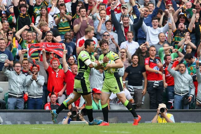Ben Foden scored in Saints' Premiership final triumph against Saracens in 2014