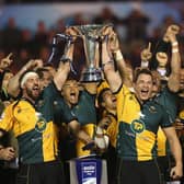 Tom Wood and Phil Dowson lifted the Challenge Cup for Saints back in 2014