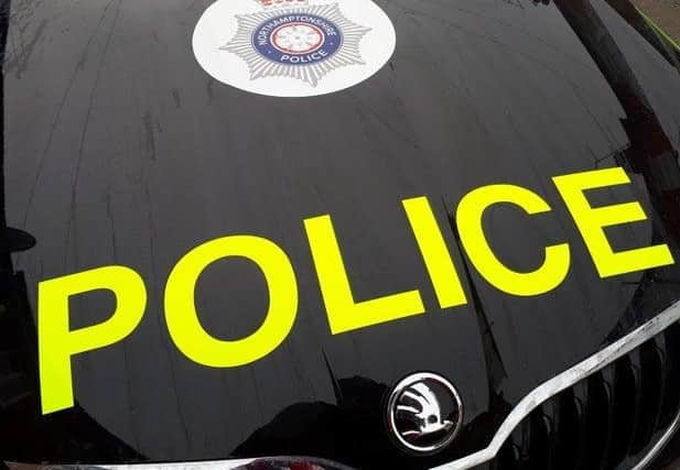 Police are hunting two men with baseball bats who smashed up a VW Golf in Daventry in the early hours of Saturday