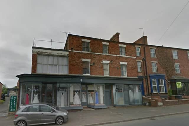 The couple's flat in High Street, Weedon, was above a bridal shop
