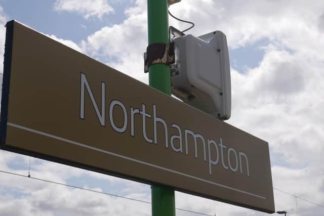 Trains into and out of Northampton were severely disrupted as police tracked down a trespasser