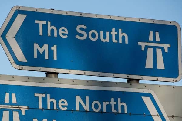 A crash has blocked one lane on the M1 during Monday's morning rush-hour