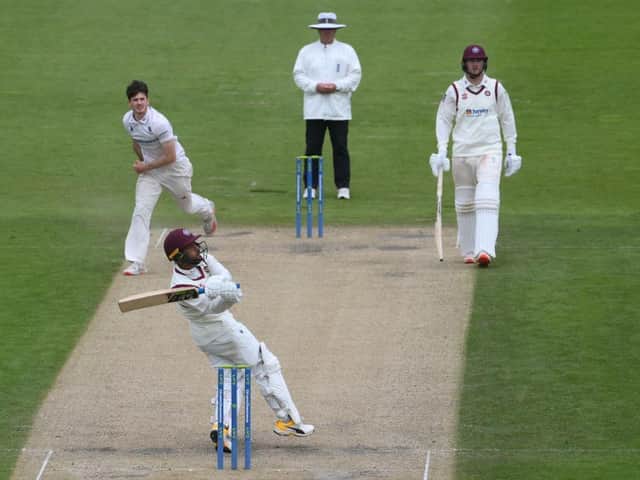 Saif Zaib hits out on his way to 64 for Northants against Sussex