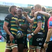 Tom Wood scored what proved to be the winning try against Wasps