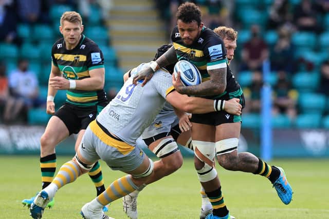 Courtney Lawes returned to action with a huge performance