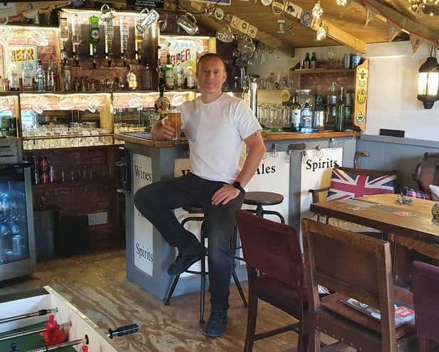 Last year's winner of Britain's Best Home Bar, Lee Morris.