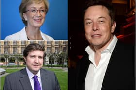 South Northamptonshire MP Andrea Leadsom and Northampton South MP Andrew Lewer have written to Tesla boss Elon Musk asking him to consider Northamptonshire for any new factory. Photos: Getty Images
