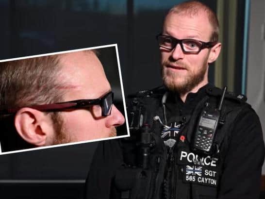Sergeant Dave Cayton was shot three times tackling an armed man