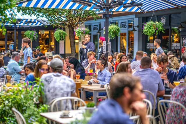 The bustling Kingly Court makes for a vibrant place to eat