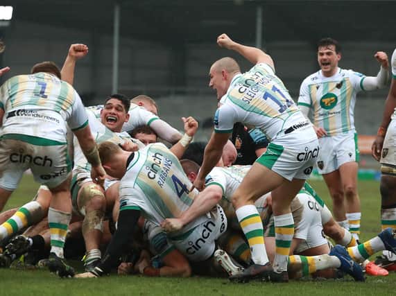 Saints won at Sandy Park in February