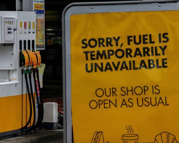 Many fuel stations ran dry as drivers filled up at the weekend