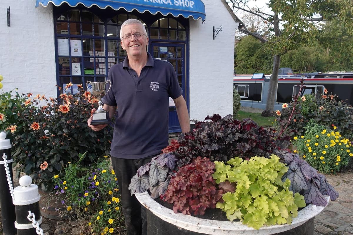 Another win for Braunston Marina - thanks to green-fingered groundsman Ian 