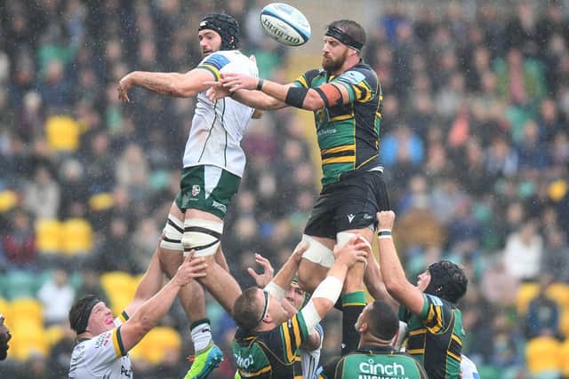 Tom Wood was a menace at lineout time again