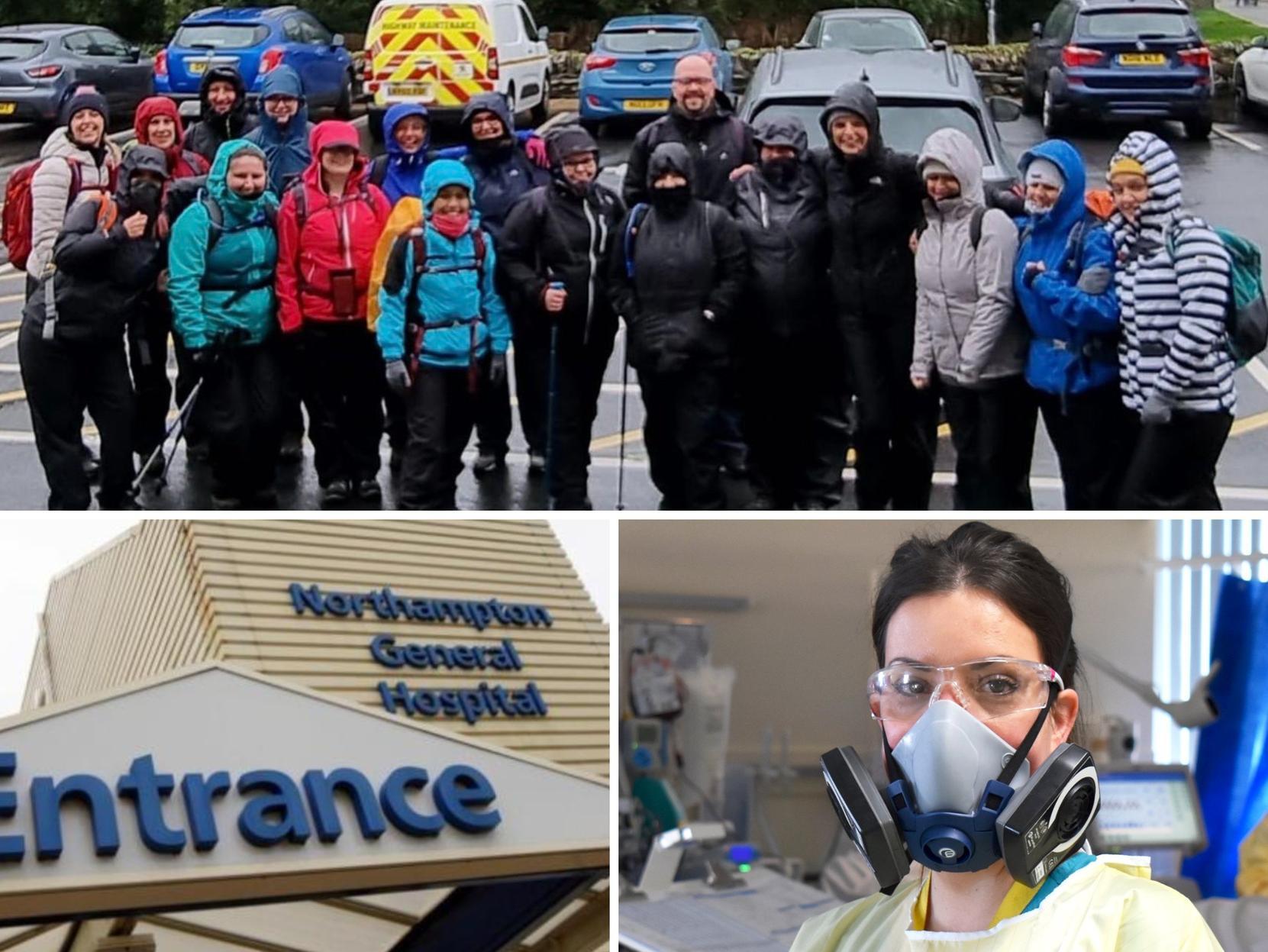 Northampton General Hospital critical care staff give themselves ...