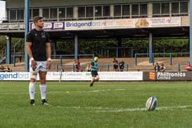 James Grayson sets his sights at Dunraven Brewery Field (picture: Tom Kwah/Northampton Saints)