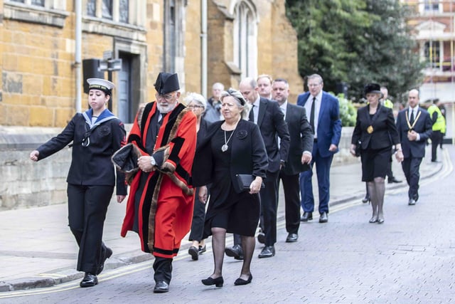 All Saints Church in Northampton hosted a remembrance service for Her Majesty Queen Elizabeth II on Sunday September 18. Pews were full as hundreds attended to pay their respects.