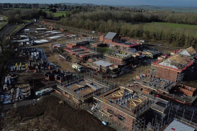 Bellway’s Staverton Lodge development in October last year during the early stages of construction
