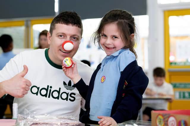 Volunteers delivered a design workshop at St James' in support of Comic Relief. Picture: UNP Mark Radford