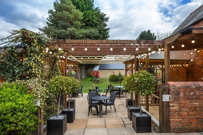 The pub in Collingtree underwent a refurbishment in 2021 and the garden is decked out in lights and fine details to make it a lovely place for an al fresco drink.