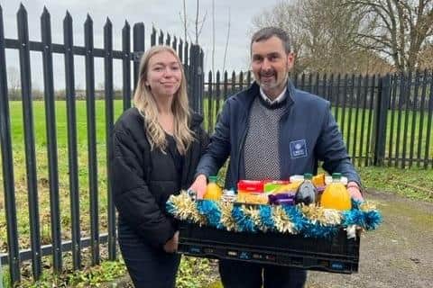 A Daventry housebuilding company branch provided “much-needed Christmas cheer” by contributing to Daventry Foodbank to help support families who are struggling over the holiday.