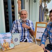Suddenly on Sheaf Street general manager, Tom Welch, pictured with Lawrence Wheeler and his first autobiography launching this week.