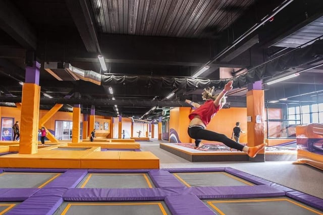 The general park activity area is made up of trampolines, parkour, a slam dunk zone and a wipeout machine, which children can make the most of in the hour-long sessions – which start every half an hour throughout the day.
There are also parent and toddler sessions for younger children too.
