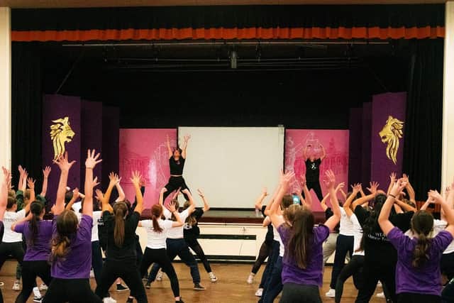Students from EACT Parker Academy, EACT Willenhall, EACT Bourne End and Princes Risborough School pictured at rehearsals.