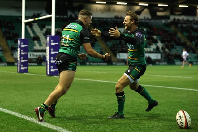 Frankie Sleightholme and Callum Braley will start for Saints at Leicester