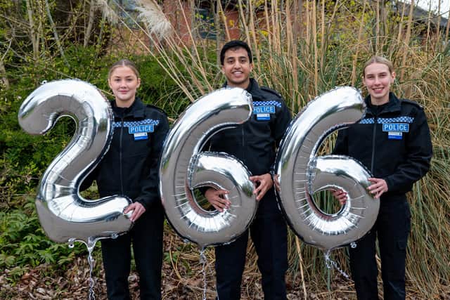Northamptonshire Police has recruited 266 police officers between 2019 and now.