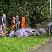 The event was organised as part of an ongoing project that targets fly-tipping and littering in the area.