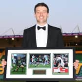 James Ramm collected two awards at Wednesday's end-of-season dinner (picture: Northampton Saints)