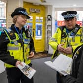 Police Community Support Officers visited stores across Northampton as part of the day of action.