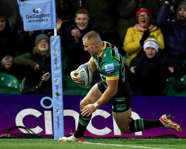 Ollie Sleightholme scored twice for Saints (photo by David Rogers/Getty Images)