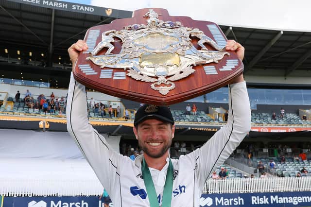 Northants signing Sam Whiteman is all smiles as after leading Western Australia to Sheffield Shield glory last month