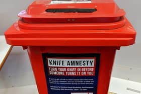 Knife amnesty bins will be available across Northamptonshire this week.