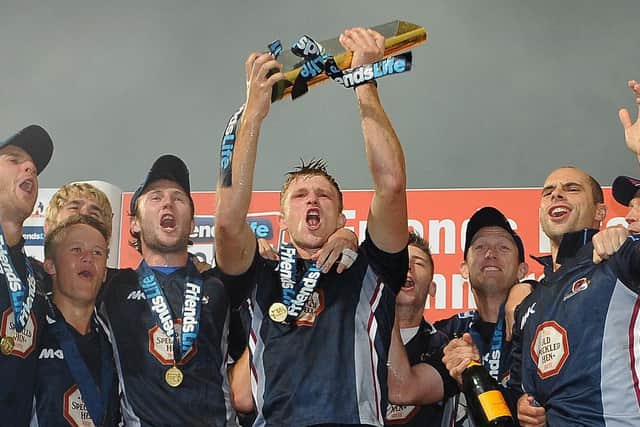 David Willey was man of the match when Northants Steelbacks won their first T20 Blast title in 2013