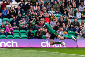David Ribbans dived over for a try on his final Gardens appearance (picture: Adam Gumbs)