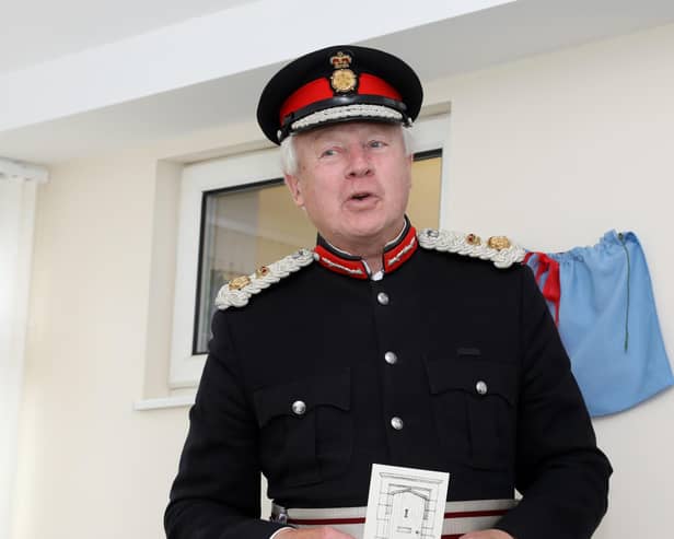 In 2019, as Lord Lieutenant of Northamptonshire, David Laing opened a Serve facility in Rushden