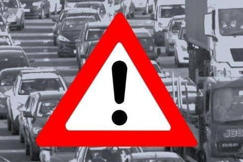 Drivers are warned of delays on the A428 in Northamptonshire.