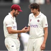 Ben Sanderson (left) and Jack White both made career-best scores with the bat in Northants' defeat to Kent