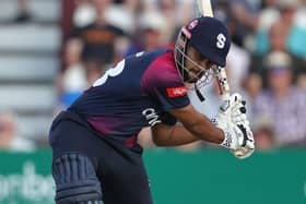 Saif Zaib hits out on his way to 72 for the Steelbacks against the Bears