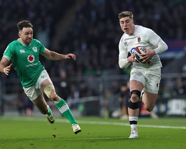 Tommy Freeman impressed for England in the Guinness Six Nations (photo by David Rogers/Getty Images)