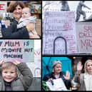 Campaigners were back on the streets of Northampton on Sunday claiming maternity services are in a 'state of emergency'