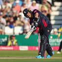Josh Cobb in T20 action for the Steelbacks earlier this summer