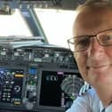 Howard Barnard, TUI commercial pilot, pictured on board.