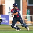 Saif Zaib hits out on his way to a brilliant 92 for the Steelbacks (Picture: Peter Short)